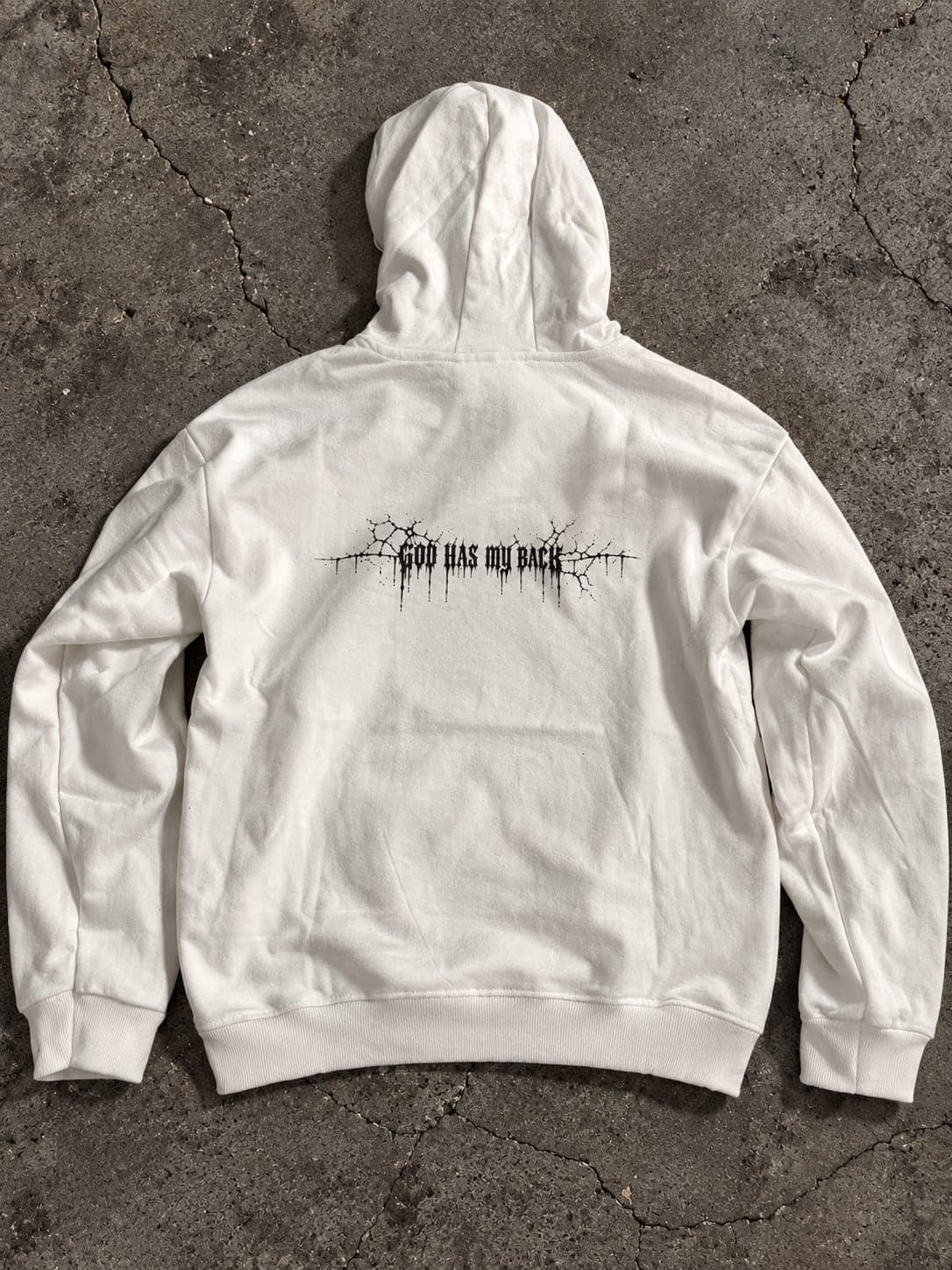 God Has My Back Hoodie — back